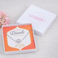 Load image into Gallery viewer, Ladies Diwali Gift Diamante Necklace Personalised Keepsake