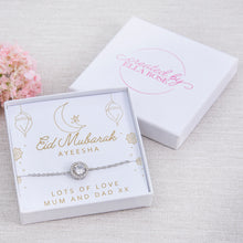 Load image into Gallery viewer, Eid Mubarak! Eid Gift Ladies Teenager Diamante Bracelet Personalised