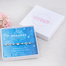 Load image into Gallery viewer, Eid Mubarak! Eid Gift Ladies Teenager Heart Bracelet Personalised