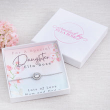 Load image into Gallery viewer, Daughter Heart Bracelet Personalised Gift
