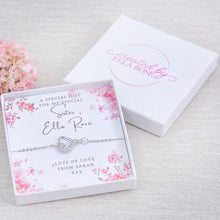 Load image into Gallery viewer, Sister Heart Bracelet Personalised Gift