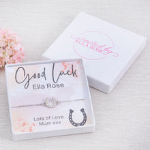 Load image into Gallery viewer, Good Luck, Horse Shoe Bracelet, Personalised Gift