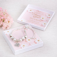 Load image into Gallery viewer, Flower Girl, Bridesmaid Thank You Diamante Beaded Bracelet