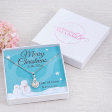 Load image into Gallery viewer, Snowman Christmas Stocking Filler Necklace Gift For Girls
