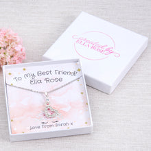 Load image into Gallery viewer, Best Friend Children&#39;s Necklace Personalised Unicorn Insert
