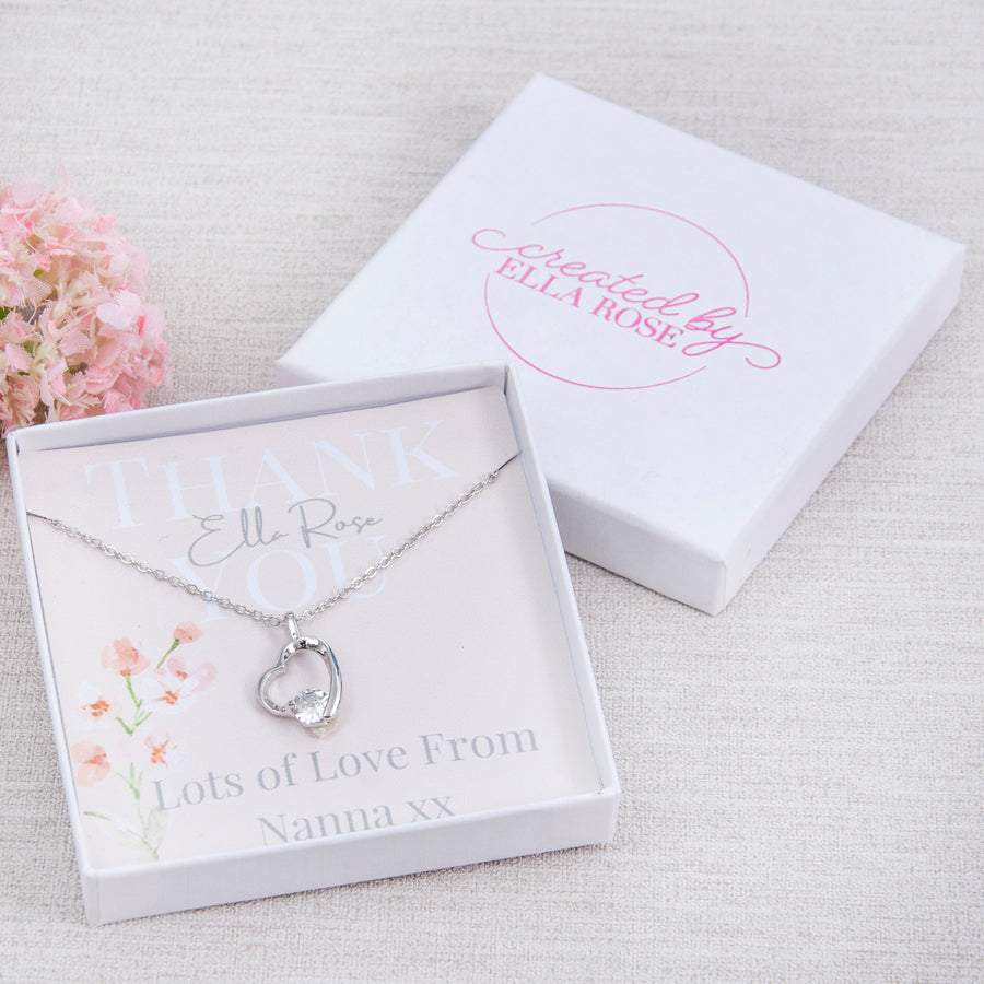 Thank You Gift Personalised Necklace