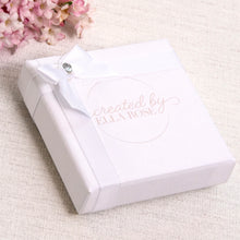 Load image into Gallery viewer, Eid Gift For Older Girls Teen White Leather Sparkly Beads Initial Charm Personalised Card
