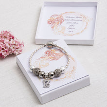 Load image into Gallery viewer, Sweet 16th Birthday Gift Keepsake White Leather Bracelet Peronalised Card
