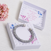 Load image into Gallery viewer, Mum Mummy Silver Coloured Sparkly Bracelet With Personalised Card
